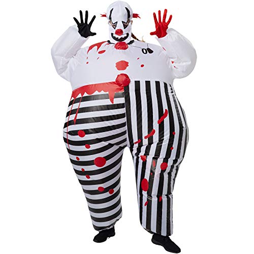 dressforfun 302357 - Aufblasbares Unisex Kostüm Horror-Clown, Anzug mit Blutflecken, inkl. Handschuhen und Maske dressforfun 302357 - Aufblasbares Unisex Kostüm Horror-Clown, Anzug mit Blutflecken, inkl. Handschuhen und Maske von dressforfun