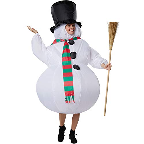 dressforfun 302359 - Aufblasbares Unisex Kostüm Schneemann mit Zylinder und Schal dressforfun 302359 - Aufblasbares Unisex Kostüm Schneemann mit Zylinder und Schal von dressforfun