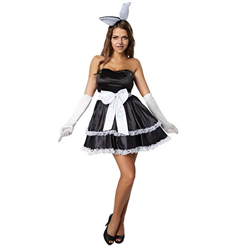 dressforfun 900478 Damenkostüm Hot Bunny, Figurbetontes und trägerloses Kleid im Rockabilly Style (M) von dressforfun