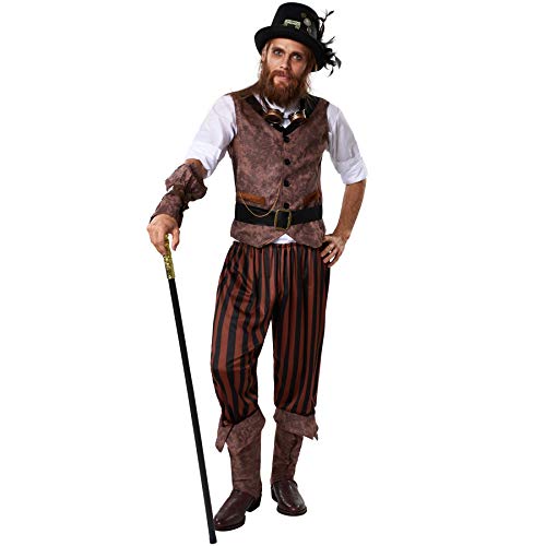 dressforfun 900491 - Herrenkostüm Steampunk Abenteuerer, Outfit in einer recht abenteuerlichen Kombination (XXL | Nr. 302339) von dressforfun