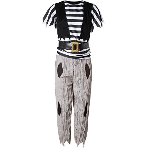 dressforfun 900557 - Jungenkostüm kühner Pirat, Piraten-Outfit im Fransen-Look inkl. Gürtel (116 | Nr. 302681) von dressforfun