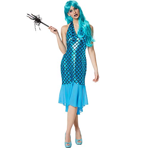 dressforfun 900625 Damen Meerjungfrau Kostüm, sexy Kleid für Karneval Fasching Party - diverse Größen - (L | Nr. 303142) von dressforfun