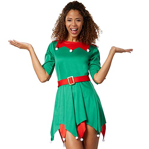dressforfun 900847 Sexy Damen Elfen Kostüm, Wichtel Weihnachtself - diverse Größen - (L | Nr. 303417) von dressforfun