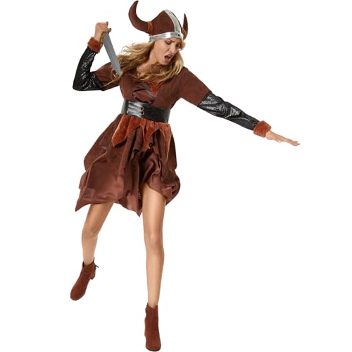 dressforfun Faschingskostüme, Wikinger Kostüm Damen, Mittelalter Kleidung Damen, Wikinger Kleidung Karneval Kostüm, Wikinger-Kostüm Damen, Viking Warrior Faschingskostüm, Faschingskostüm Damen - L dressforfun Faschingskostüme, Wikinger Kostüm Damen, Mittelalter Kleidung Damen, Wikinger Kleidung Karneval Kostüm, Wikinger-Kostüm Damen, Viking Warrior Faschingskostüm, Faschingskostüm Damen - L von dressforfun