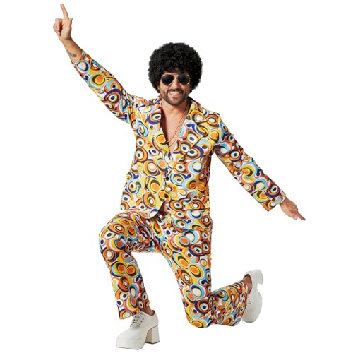 dressforfun Karneval Kostüm, 70er Jahre Kostüm, 70er Kostüm, 70er Disco Outfit, Schlager Kostüm, Schlagerparty, Disco Kostüm, 70er Jahre Outfit, Kostüm Herren, Karneval, Fasching, Fastnacht - XL von dressforfun