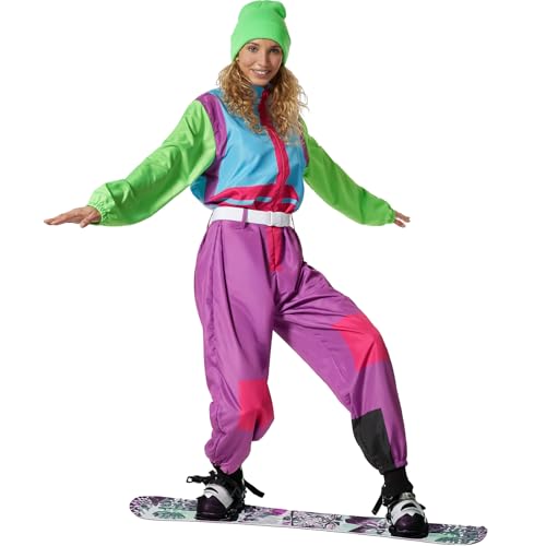 dressforfun Skianzug Damen, Faschingskostüme Damen, Jogginganzug Damen, Trainingsanzug Damen, Jogginganzug Damen Set, Sportanzug Damen, Fasching, Kostüm Erwachsene, 90er Jahre, Apres Ski- XL von dressforfun