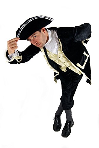 DRESS ME UP - Costume da Uomo, Pirata, Capitano, Gentiluomo, Conte, Barone, Duca, Barocco, Taglia 50 von dressmeup