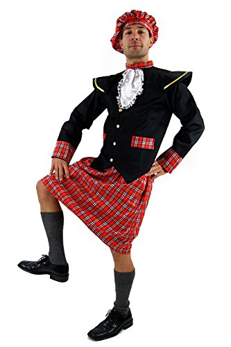 Wig Me Up – Herren-Kostüm, schottischer Kilt, Braveheart-Stil, Highlander – Größe: 56 von DRESS ME UP