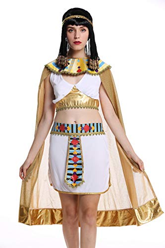dressmeup W-0199 Kostüm Damen Frauen Karneval Halloween Ägypterin Kleopatra Cleopatra Pharaonin weiß S dressmeup W-0199 Kostüm Damen Frauen Karneval Halloween Ägypterin Kleopatra Cleopatra Pharaonin weiß S von dressmeup