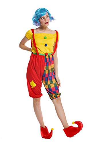 dressmeup W-0232-S/M Kostüm Damen Frauen Karneval Clown Harlekin Narr S/M von dressmeup