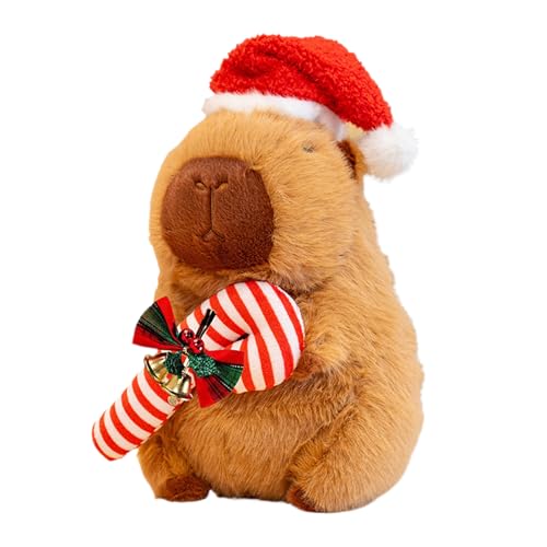 Capybara Kuscheltier 23cm Mit Weihnachtshut, Super Weiches Streichelweiches Stofftier Für Kinder Ab 3 Jahren, Niedliches Capybara Mit Festlicher Mütze Capybara Kuscheltier 23cm Mit Weihnachtshut, Super Weiches Streichelweiches Stofftier Für Kinder Ab 3 Jahren, Niedliches Capybara Mit Festlicher Mütze von driattie
