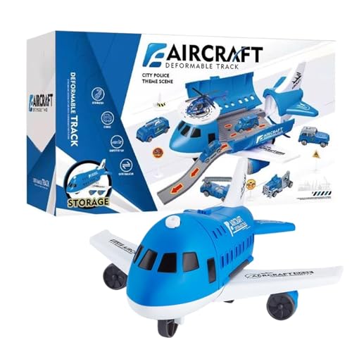 driattie Flugzeug Spielzeug - Vorschule Lernspielzeug Flugzeug Modell Spielset - Transport Frachtflugzeug Fahrzeugspielzeug | Für Mädchen Kinder Geburtstag Weihnachten Geschenkideen von driattie
