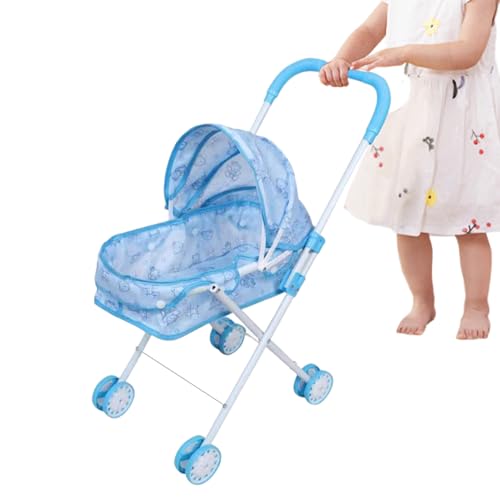 driattie Puppenwagen Für Kinder Ab 3 Jahren, Klappbarer Puppenbuggy Mit Verdeck Und Stauraum, Reisesystem Für Puppen Mit Zubehör, Roller Spielzeug Für Mädchen driattie Puppenwagen Für Kinder Ab 3 Jahren, Klappbarer Puppenbuggy Mit Verdeck Und Stauraum, Reisesystem Für Puppen Mit Zubehör, Roller Spielzeug Für Mädchen von driattie