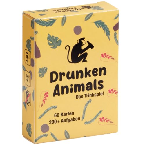 drunken animals - Abwechslungsreiches Trinkspiel mit 200 lustigen Aufgaben auf 60 Karten für maximalen Party Spaß drunken animals - Abwechslungsreiches Trinkspiel mit 200 lustigen Aufgaben auf 60 Karten für maximalen Party Spaß von drunken animals