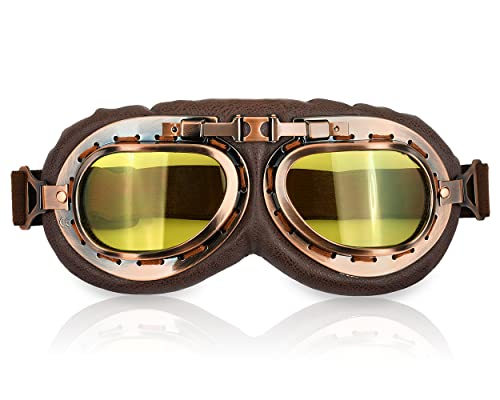 ds. distinctive style Cosplay Schutzbrille Motorrad Vintage Fliegerbrille für Kostüm ds. distinctive style Cosplay Schutzbrille Motorrad Vintage Fliegerbrille für Kostüm von ds. distinctive style