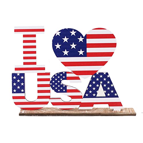 dsbdrki Mittelstücke 4. Juli Tischdekoration Kernstückszeichen Amerikaner Unabhängigkeitstag Holzverzierung für patriotische Party 3 von dsbdrki
