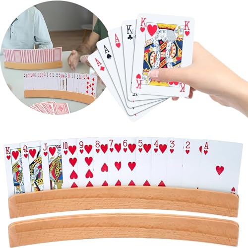 dshyuauoci 2 Stück Kartenhalter Holz, 33X14 cm Kartenhalter für Kinder und Erwachsene Tischspielkartenhalter dshyuauoci 2 Stück Kartenhalter Holz, 33X14 cm Kartenhalter für Kinder und Erwachsene Tischspielkartenhalter von dshyuauoci