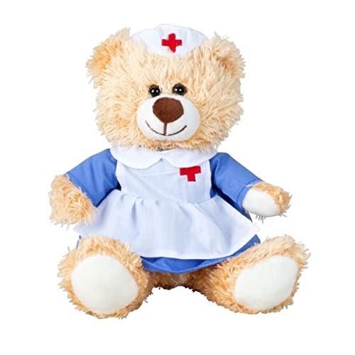 Teddybär klein 17cm Gute Besserung Geschenke Krankenschwester Bär Kuscheltier Glücksbringer für Kinder Schutzengel Stofftier Sorgenfresser Teddy Bear Plüschtier Get Well Soon Gift Krankenhaus von dszapaci