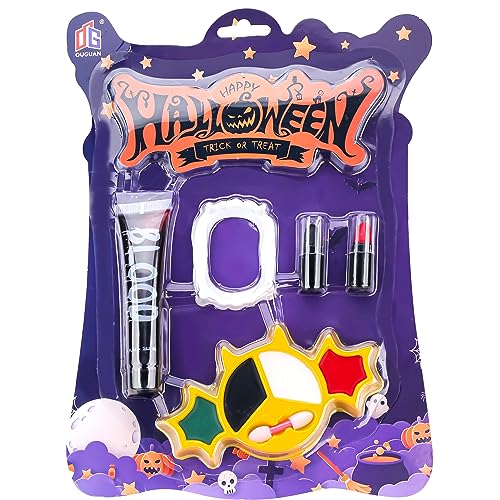 Halloween Schminke Make Up Set Theaterschminke Schminkset Kunstblut Vampir Zähne,Vampir, Zombie, Hexe, Geist für Kinder Erwachsene Halloween Schminke Make Up Set Theaterschminke Schminkset Kunstblut Vampir Zähne,Vampir, Zombie, Hexe, Geist für Kinder Erwachsene von duoleey