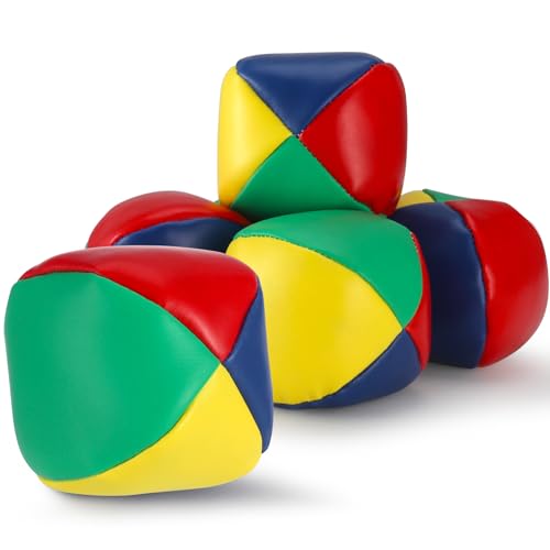 dusaniyali 6er Jonglierbälle Set, 60mm Anfänger Fortgeschrittene Jonglierbälle Weiche Kunstleder Jonglierbälle für Kinder Anfänger dusaniyali 6er Jonglierbälle Set, 60mm Anfänger Fortgeschrittene Jonglierbälle Weiche Kunstleder Jonglierbälle für Kinder Anfänger von dusaniyali