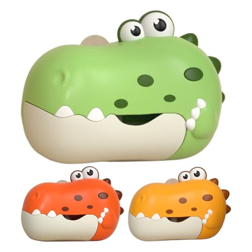 Dzqad Badewannenspielzeug Bubble, Dinosaurier Seifenblasenmaschine, Schaummaschine Badewanne Mit Saugnapfbecher, Elektrische Badespielzeug Baby, Orange Dzqad Badewannenspielzeug Bubble, Dinosaurier Seifenblasenmaschine, Schaummaschine Badewanne Mit Saugnapfbecher, Elektrische Badespielzeug Baby, Orange von dzqad
