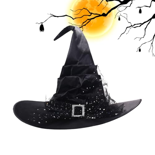 dzqad Hexenhut Für Halloween - Hexenhüte Für Erwachsene - Neuartige Accessoires Für Cosplay Karneval Maskerade Indoor Garten Dekoration Erwachsene Vorbau dzqad Hexenhut Für Halloween - Hexenhüte Für Erwachsene - Neuartige Accessoires Für Cosplay Karneval Maskerade Indoor Garten Dekoration Erwachsene Vorbau von dzqad