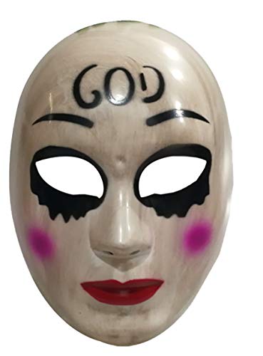 eBoutik Gruselige Mund-Gesichtsmaske mit Netzaugen Halloween Videospiele (God Purge Mask) von eBoutik