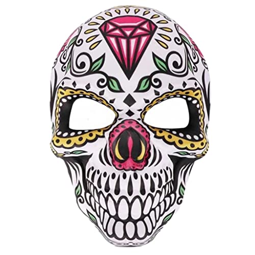 eBoutik Halloween-Kostüm, mexikanischer Tag der Toten, Zuckerschädel – Untoten-Festival-Kostüm für Damen, Herren und Kinder (Diamant) von eBoutik