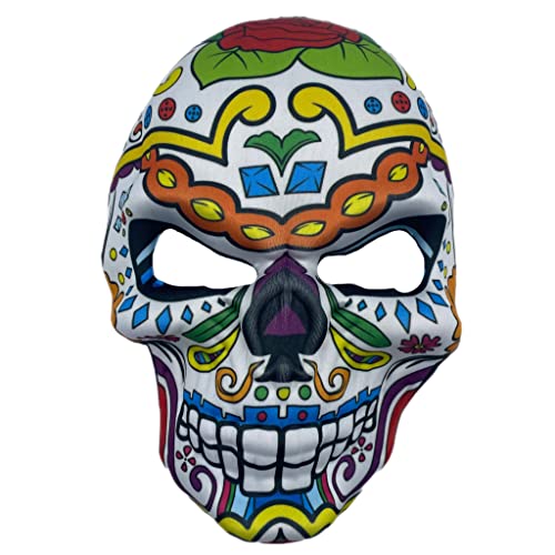 eBoutik - Halloween Mexikanischer Tag der Toten Zuckerschädel Neuheit Kostüm Masken – Untote Festival Dress Up für Frauen, Männer & Kinder (Herren) von eBoutik