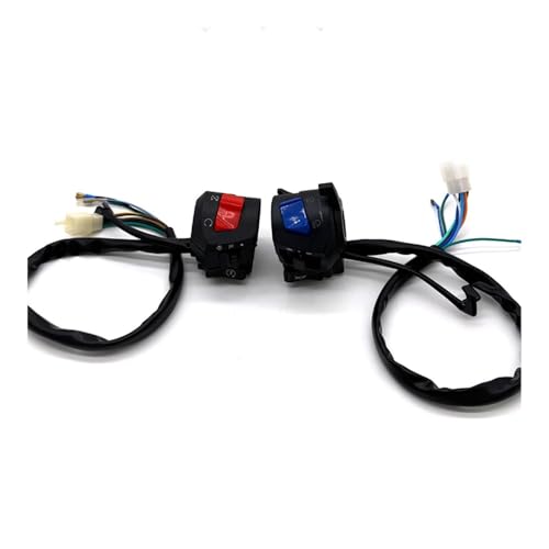 22mm Universal Motorrad Lenkerschalter W Choke Horn Blinker Elektrostart Lenker Controller Schalter 7/8"(1 Pair) von eKmRFN