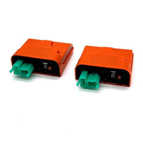 eKmRFN 1/2 stücke DC 6 Pins Einstellbare 9 Zündung Kurven Racing Digital for 170Z 250Z FT180-200-250CC RT200-250 DM250 CG200 EX200(2pcs DC CDI) von eKmRFN