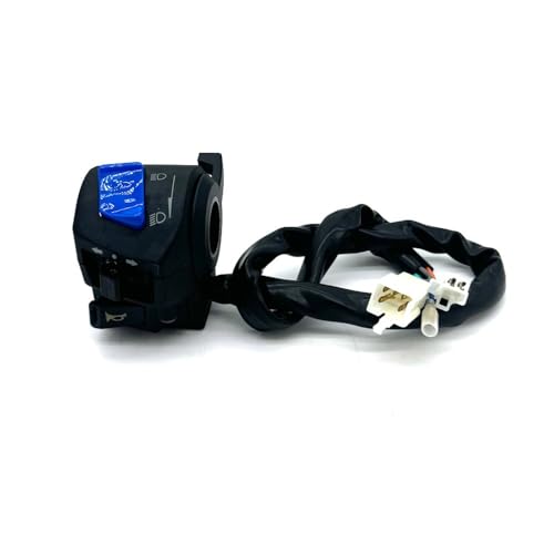 eKmRFN 1 Paar 22 mm 7/8 Zoll Motorrad-Lenkerschaltersteuerung Universeller wasserdichter Motorradhupen-Blinker-Steuerschalter(1pcs Left) von eKmRFN