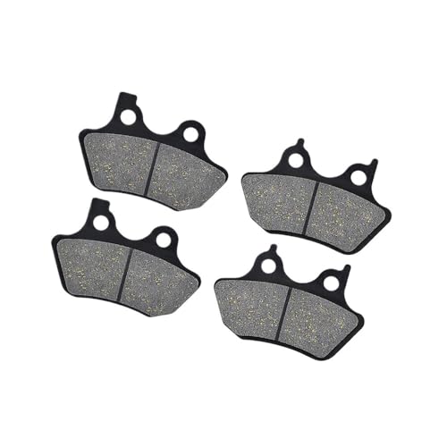 eKmRFN 1 Paar Motorrad Bremsbeläge Fit for FLHTC FLHTCi Electra Glide Classic Road King Vorne und Hinten Brems Zubehör(2 Pairs) von eKmRFN