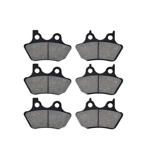 eKmRFN 1 Paar Motorrad Bremsbeläge Fit for FLHTC FLHTCi Electra Glide Classic Road King Vorne und Hinten Brems Zubehör(3 Pairs) von eKmRFN