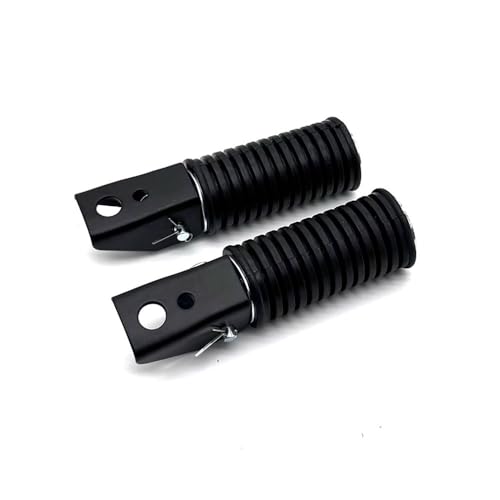 eKmRFN 1 Paar Motorrad Hinten Fußstützen FO-T Pegs for Suz-uk GS125 GN125 ATV Motocross Motorrad Zubehör Pedale(Black Color) von eKmRFN