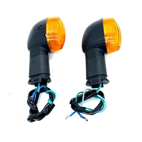 eKmRFN 2 stücke Motorrad Blinker lig&ht Anzeige Lampe Vorne Hinten Bernstein for Yam&ah YBR125 YB125 YBR 125 YBR250 YBR WR 125 250 WR250R(1 Pair Front) von eKmRFN
