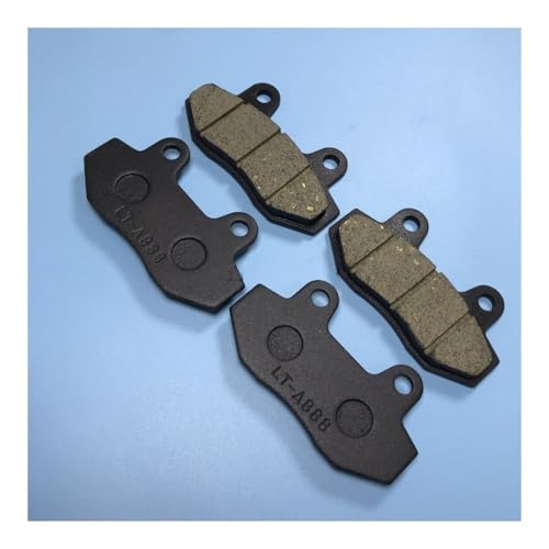 eKmRFN 4 stücke Vorne Links Und Vorne Rechts Bremsbeläge for Jinling 250cc JLA-21B JLA-923 ATV Quad Bike Go Kart Buggy UTV Roller Teile von eKmRFN
