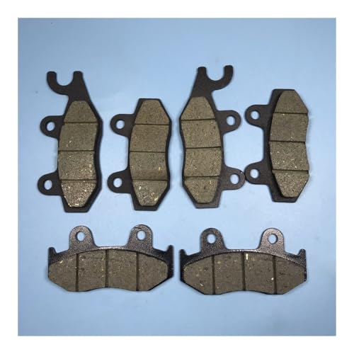 eKmRFN 6 Stück Bremsbeläge vorne und hinten for Y-am-ah YFZ450 YFZ 450 ATV YFZ450R YFZ 450R 06-15 YFM700 Raptor YFM 700 YFM 700R 2013-2018 von eKmRFN