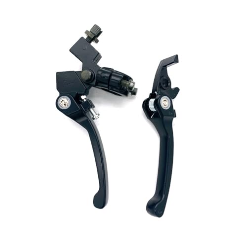eKmRFN Klappbarer Kupplungsbremshebel aus Aluminium for 22 mm 7/8 Zoll Lenker 50 cc 110 cc 125 cc 200 cc TTR SSR Xmotos Apollo 125 Pit Dirt Bike(Black) von eKmRFN