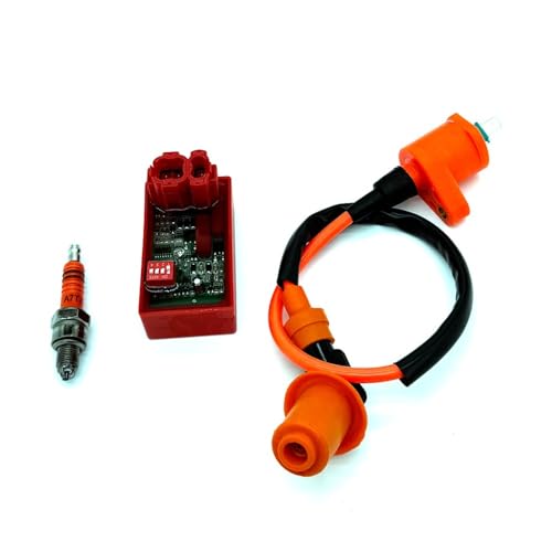 eKmRFN Motorrad Racing AC 6PIN Geschwindigkeitsbegrenzungsschalter Zündspule A7TC Zündkerzensatz for ATV GY6 50 80 125 150cc Moped-Roller eKmRFN Motorrad Racing AC 6PIN Geschwindigkeitsbegrenzungsschalter Zündspule A7TC Zündkerzensatz for ATV GY6 50 80 125 150cc Moped-Roller von eKmRFN