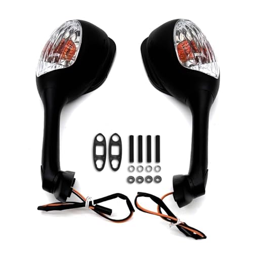 eKmRFN Motorrad-Rückspiegel mit for Suz-uk GSXR 600 GSXR 750 GSXR 1000 2005 2006 2007 2008 K5 K6 K7 K8 K9 Schwarz/klar(Clear Color) von eKmRFN