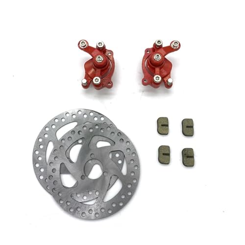 eKmRFN Vorne Hinten Disc Bremssattel Pads Bremsscheibe 140mm for 47cc 49cc Chinesische Mini Moto Kinder ATV Quad Dirt Pocket Bike(1 Set) von eKmRFN
