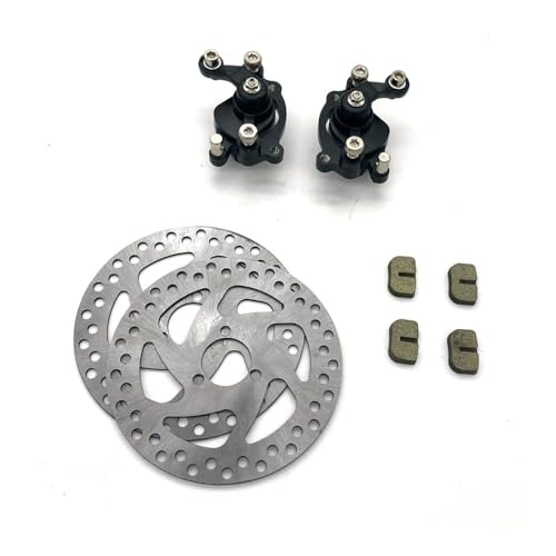 eKmRFN Vorne Hinten Disc Bremssattel Pads Bremsscheibe 140mm for 47cc 49cc Chinesische Mini Moto Kinder ATV Quad Dirt Pocket Bike Roller(1SET-Black) von eKmRFN