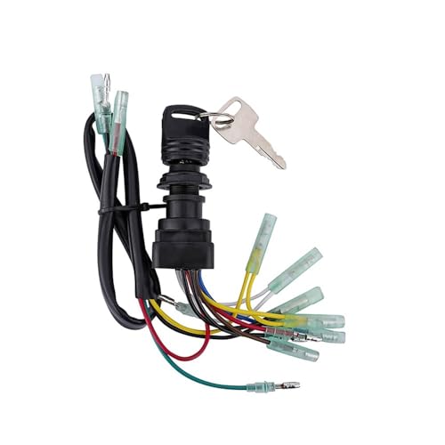 eKmRFN Zündschlüsselschalter for Y-am-ah-Außenbordmotoren mit 4 Takten, 8–225 PS, F25ELHA, SX150TXRA, T25TLRA, 703-82510-44-00, 703-82510-43-00 von eKmRFN