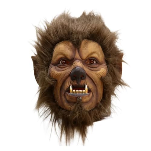 eLymwoo Wild Beast Vollkopf Maske Realistische Pelztier Kostüm Kopf für Halloween Cosplay Motto Party Löwe Katze Stil mit Fell eLymwoo Wild Beast Vollkopf Maske Realistische Pelztier Kostüm Kopf für Halloween Cosplay Motto Party Löwe Katze Stil mit Fell von eLymwoo