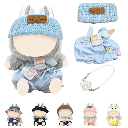 Kleidungsset für La-bubu Puppe, Bekleidung für labu, Puppenzubehör, Puppenkleidung für labu Pullover DIY Outfit Bekleidungszubehör, Ideales Kinder Geschenk (ohne Puppe) von ePicsoa