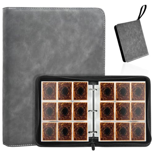 ePicsoa Sammelkarten Album, 720 Karten Sammelalbum, 9 Taschen 40 Seiten Karten Kapazität, Sammelkartenalben, Tragbar Karten Heft, PU Sammelmappe Karten Ordner Heft für Spielkarten, Sportkarten, Grau ePicsoa Sammelkarten Album, 720 Karten Sammelalbum, 9 Taschen 40 Seiten Karten Kapazität, Sammelkartenalben, Tragbar Karten Heft, PU Sammelmappe Karten Ordner Heft für Spielkarten, Sportkarten, Grau von ePicsoa