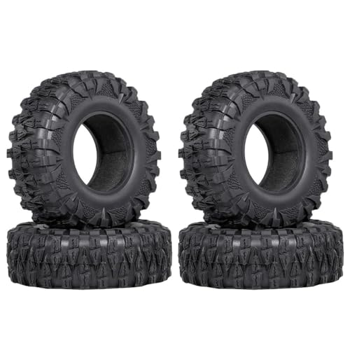 eRgDFS 1:10 RC Rock Crawlers kompatibel 4PCS 2,2 Zoll Mud Grappler Gummireifen 120x48MM von eRgDFS