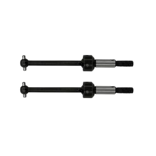 eRgDFS 2 Stück Universal-Antriebswelle aus Stahl, 40 mm, kompatibel mit 3Racing D3 CS XIS Zero S TB-03 TB-03D 1/10 RC Drift-Fahrzeugen von eRgDFS