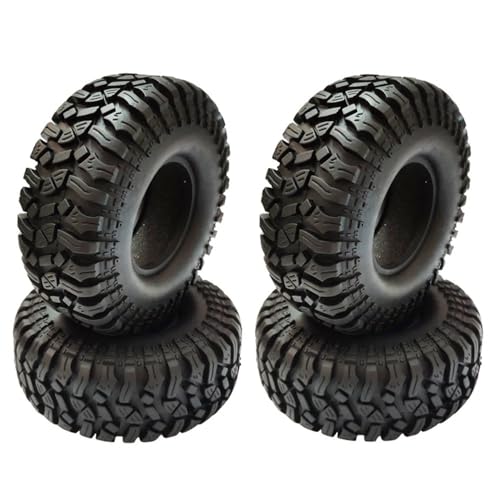 eRgDFS 4pcs 112mm 1. 9 Zoll Gummi -Radreifen kompatibel mit 1 10 RC Crawler und 90046 AXI03007 D110 TF2 -Modelle von eRgDFS